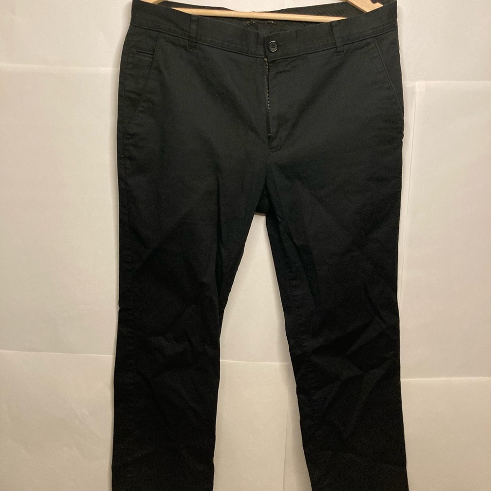 John Varvatos black straight leg trousers 33 / 32